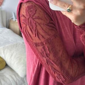 Burgundy red free people